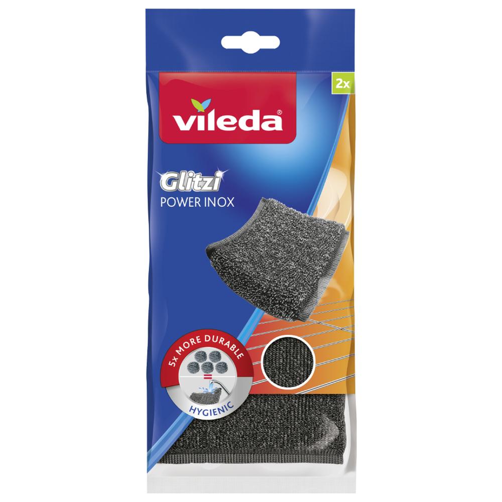 Tampon nettoyage en inox Glitzi Vileda 2 unités