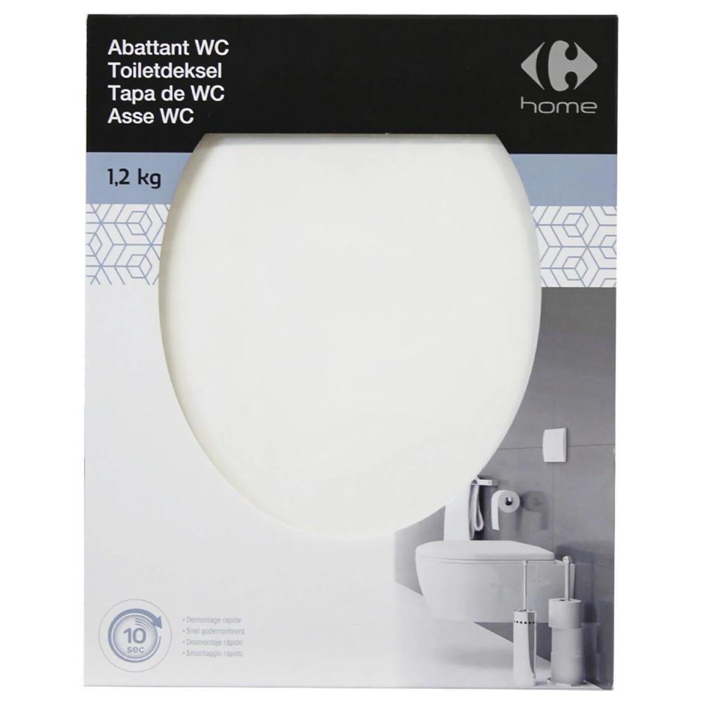 [156044] Abattant Poly Blanc 1.2kg 390Lx360lx100H mm.