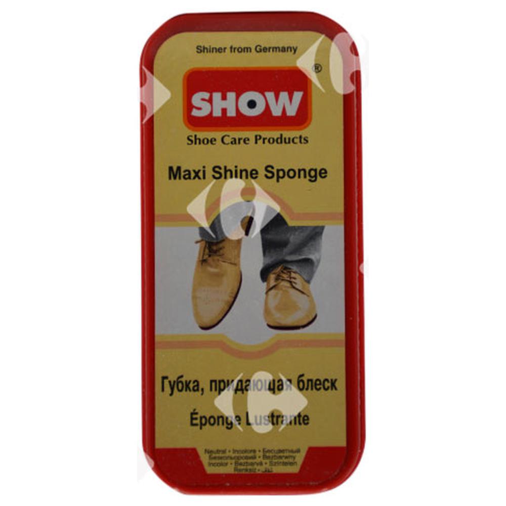 Crème de Chaussure Avec Éponge Cuir Marron Show 50ml
