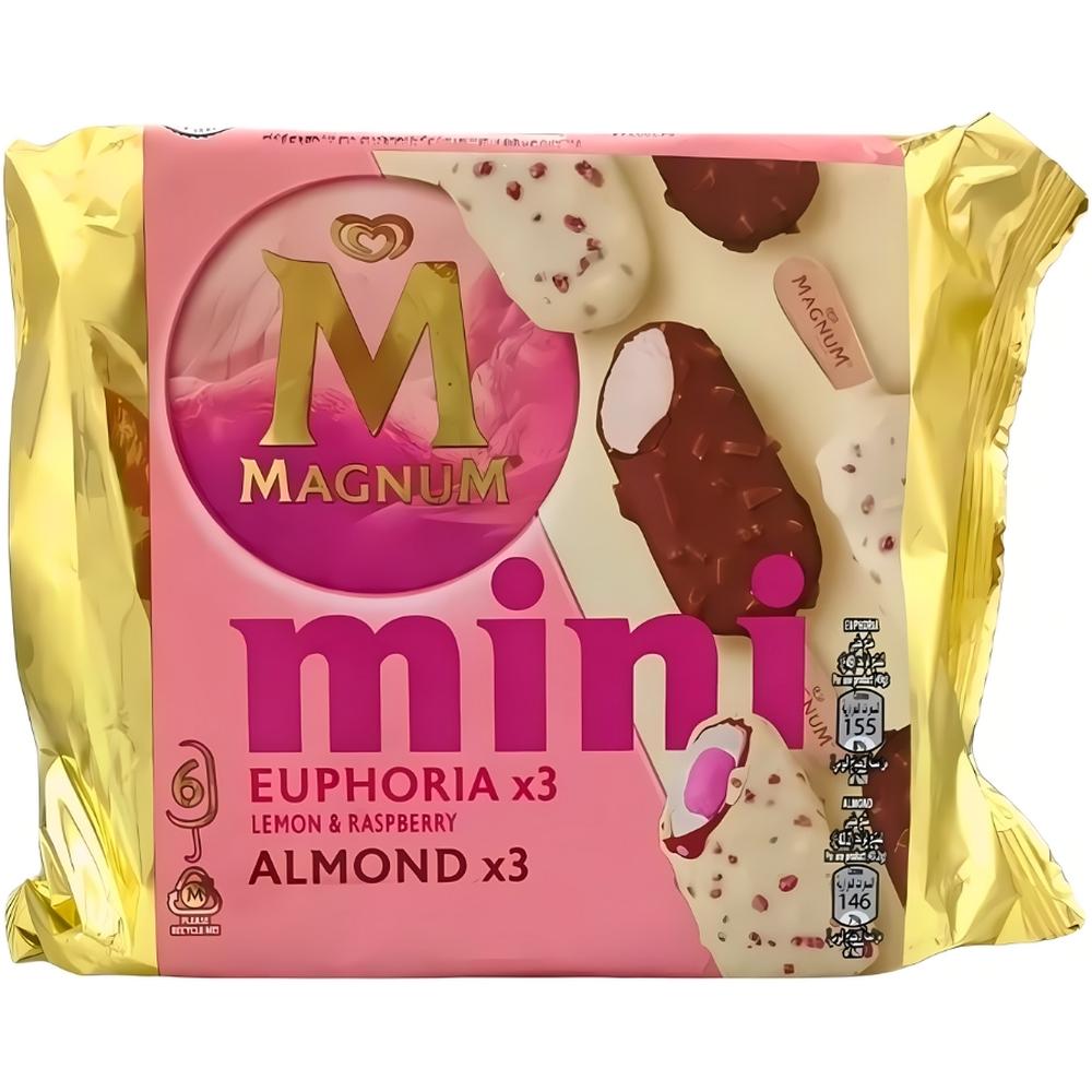[714906] Pack de Glace Mini Euphoria Amandes Magnum 6 unités