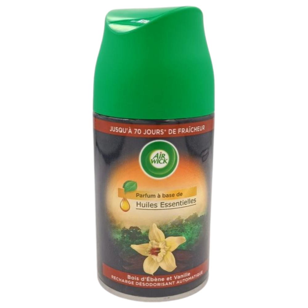 Désodorisant Recharge au Bois d'Ebène et Vanille Airwick 250ml.