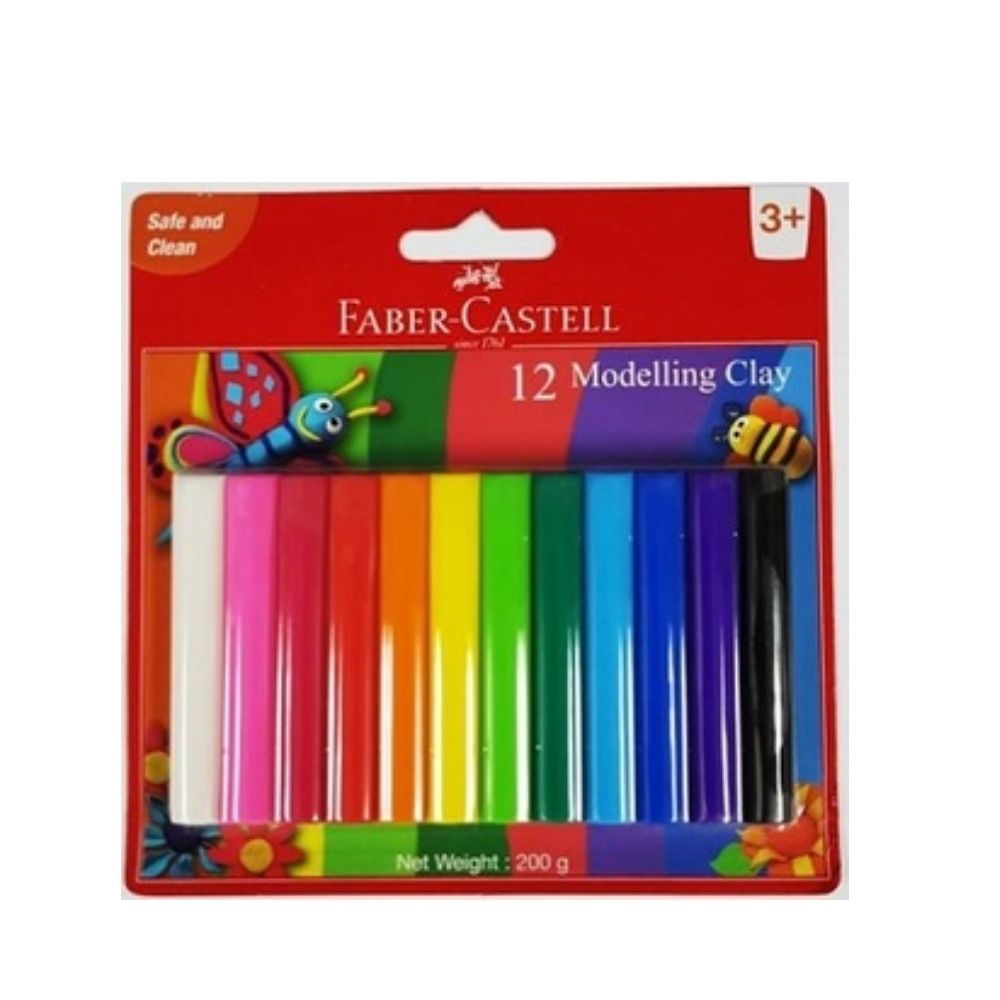 [578550] Pates à Modeler Faber Castell 200g 12 unités