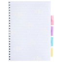 Carnet à Spiral à Élastique Note A4 120 feuilles 30x25x2cm 70g