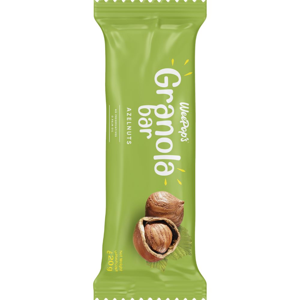 Barre Granola Noisettes Weepops 20g