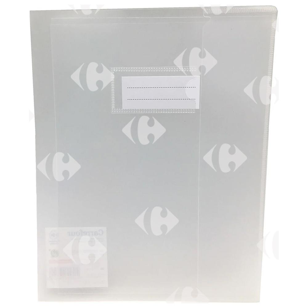 [699201] Protège-cahier Transparent Carrefour 24x32cm