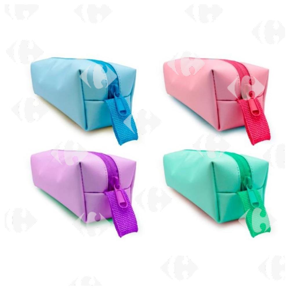 Trousse cubique avec 5 motifs 22x7x6cm (couleur aléatoire)