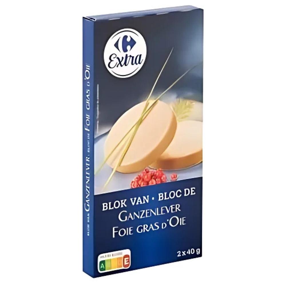 [707179] Bloc de Foie Gras d'Oie Duo Carrefour 80g