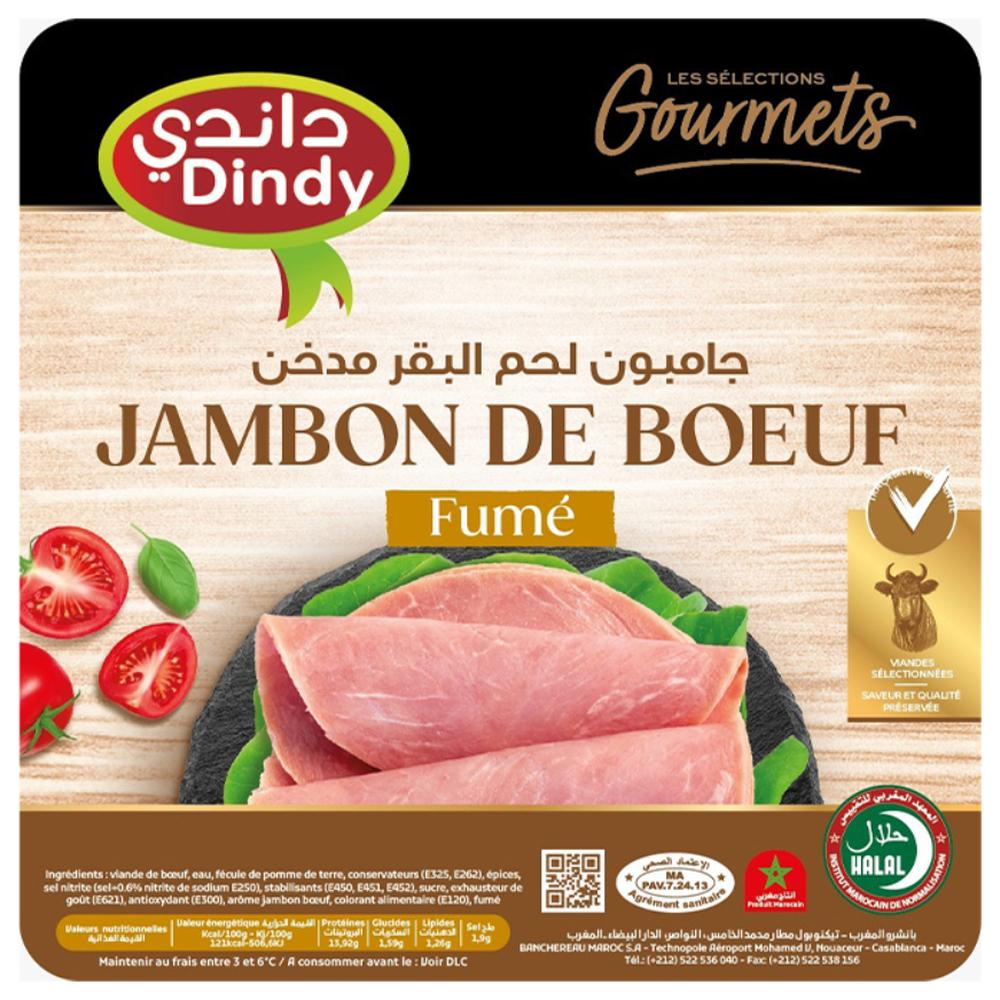 Jambon de Bœuf Fumé Dindy 80g