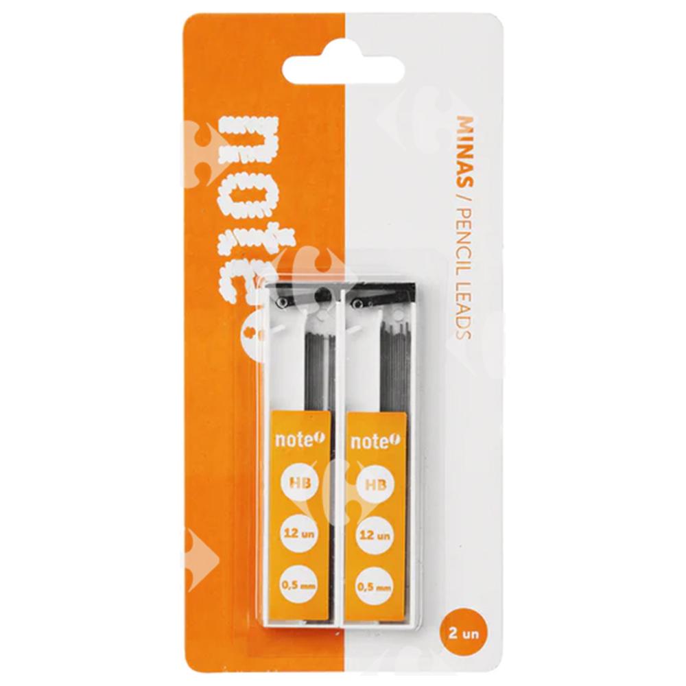 Lot de 2 Tubes Note de 12 mines 0,5 mm
