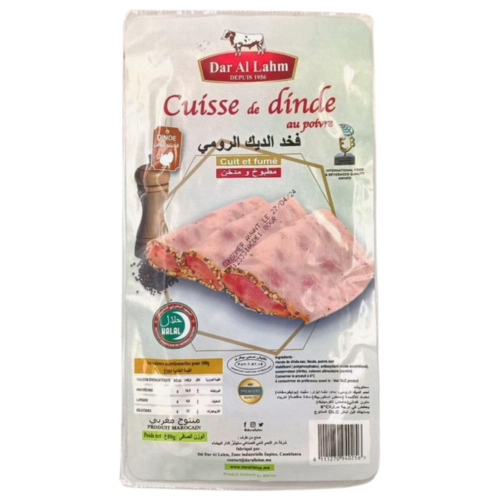 [700589] Tranche Cuisse de Dinde aux Poivre Dar Al Lahm 80g.
