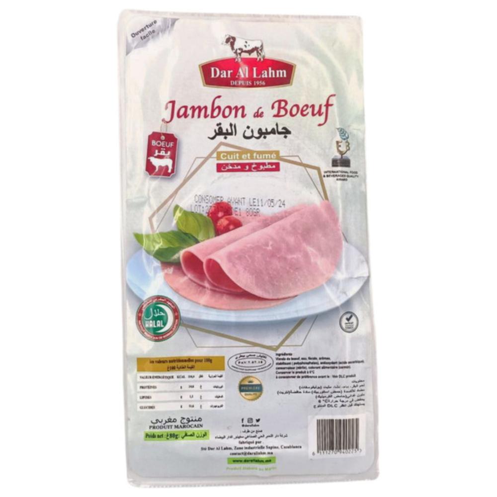 [700585] Tranche de Jambon de Bœuf Fumé Dar Al Lahm 80g.