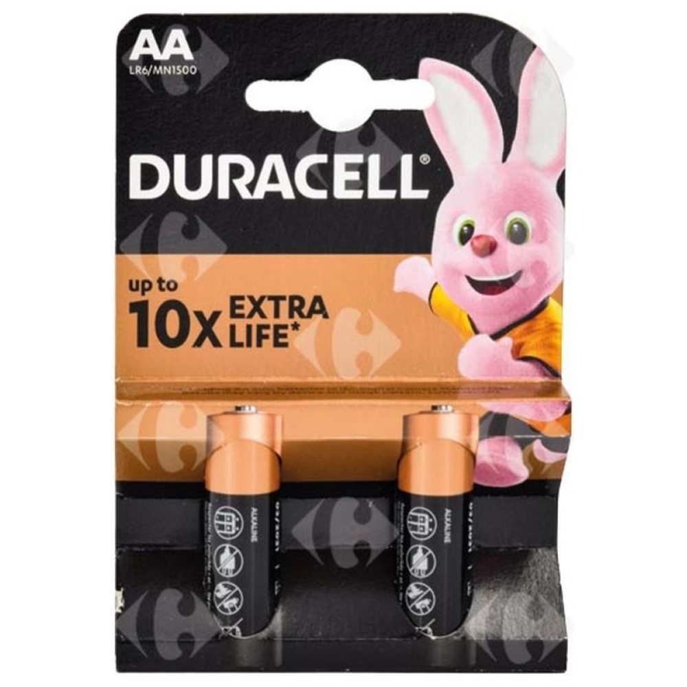 [575159] Piles AA Plus Power Duracell 2 unités.