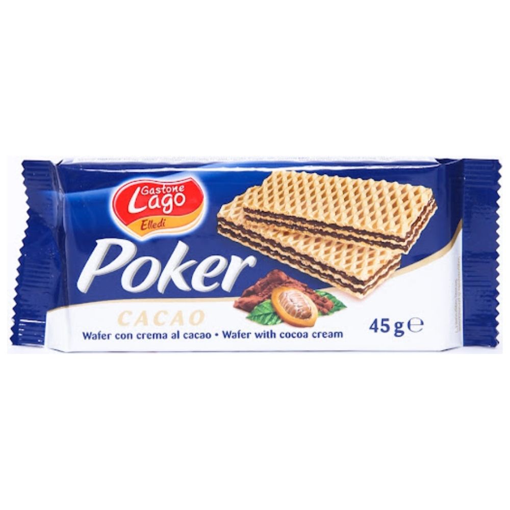 Gaufrette Cacao Poker 45G