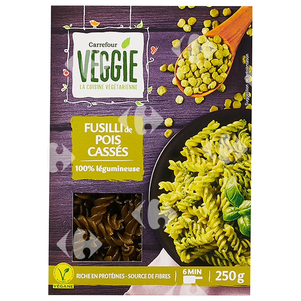 [626276] Fusilli Pois Cassés Carrefour Veggie 250g