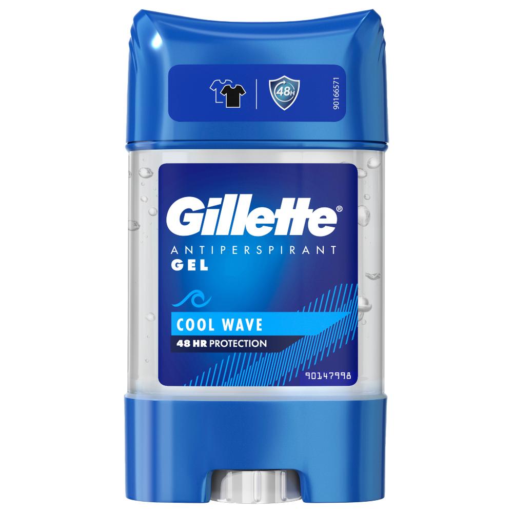 [46350] Déodorant Gel en Stick Anti-transpirant pour Homme Cool Wave 48H Gillette 75ml