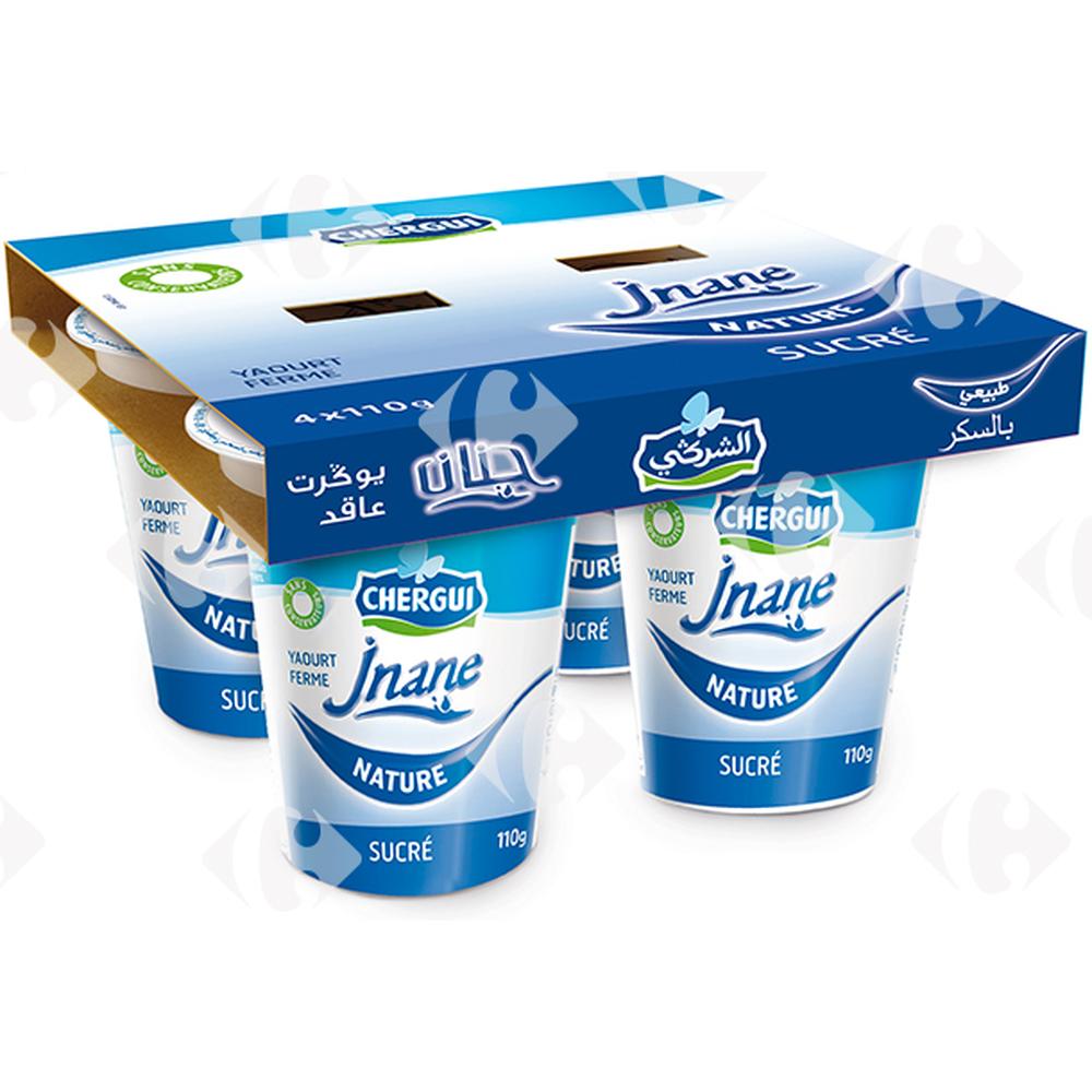 [564598] Pack Yaourt Ferme Nature Sucré Jnane Chergui 4x110g