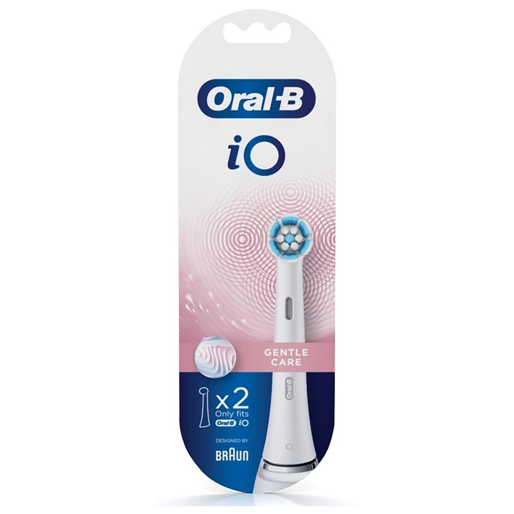 [715934] Recharges Brosse à Dents Electrique Connectée IO Blanches Oral B 2 unités