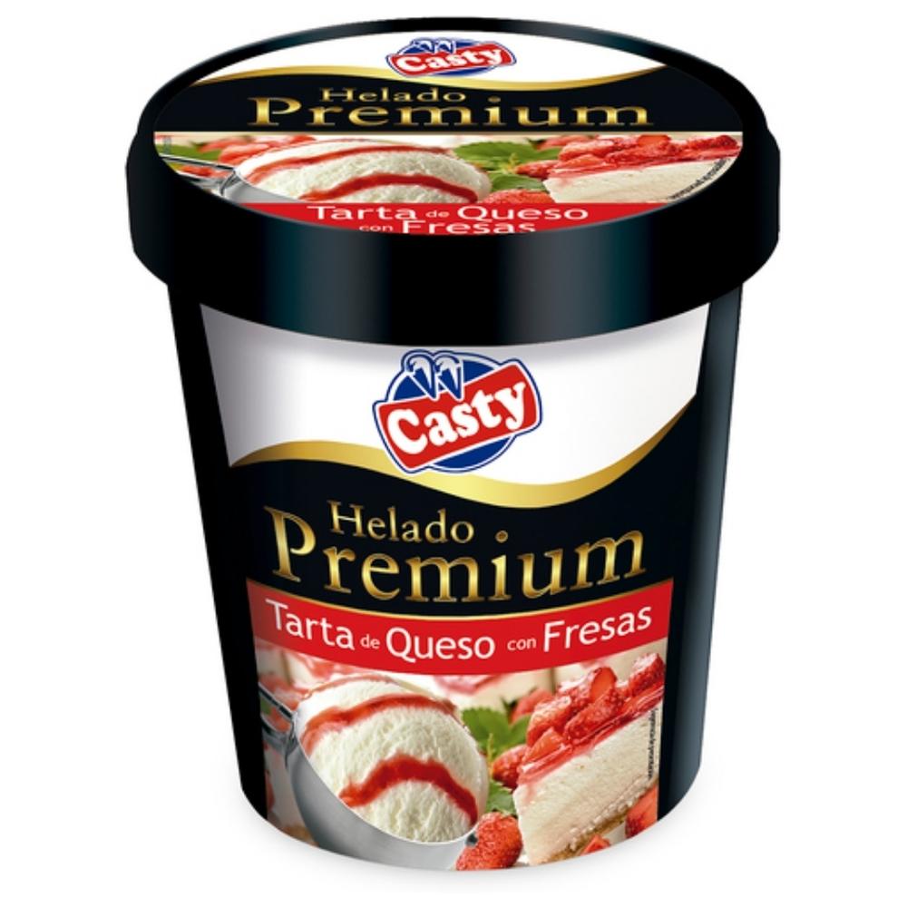[714521] Pot de Glace Fromage avec Fraise Casty 500ml