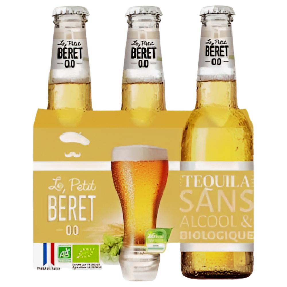 Pack Biere Sans-Alcool Bio Saveur Tequila Le Petit Béret 3x33cl