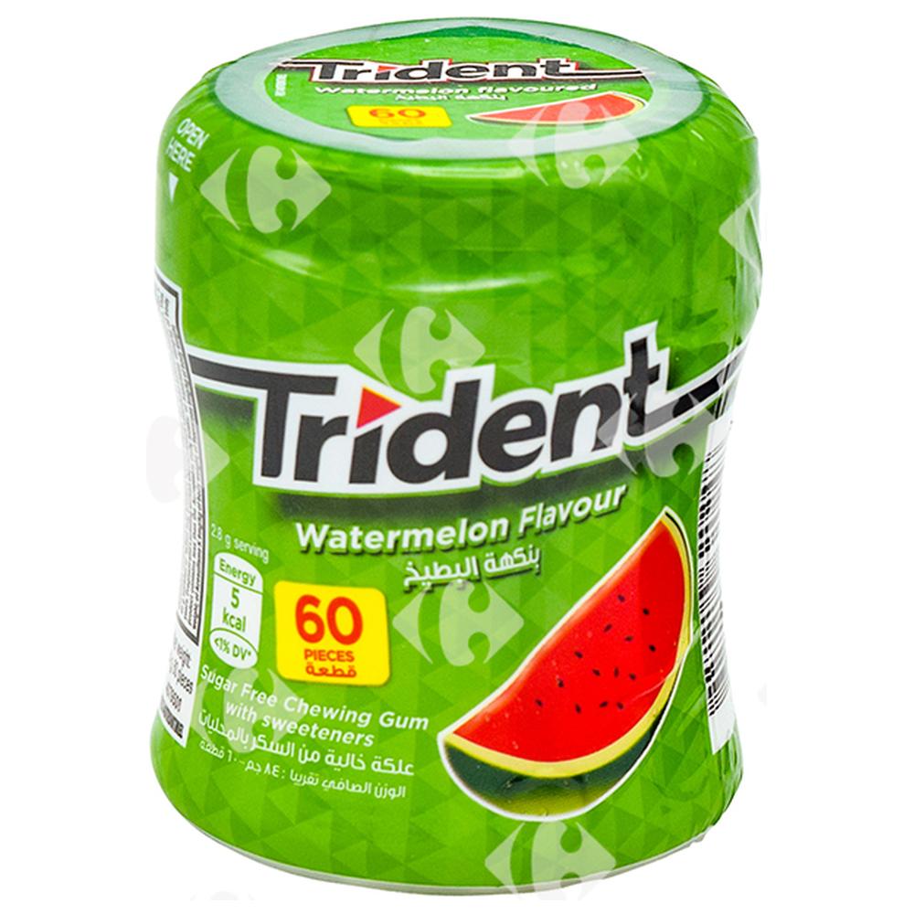 [638849] Chewing-Gum Pastèque sans Sucres Trident 60 unités
