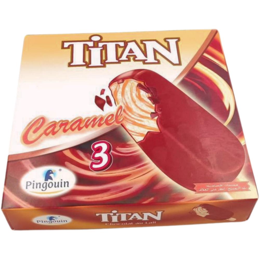 [65730] Bâtonnet de Glace Caramel Titan 3x110ml