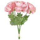 Lot de 5 Fleurs Artificielles de Camélias Kasa 21 cm