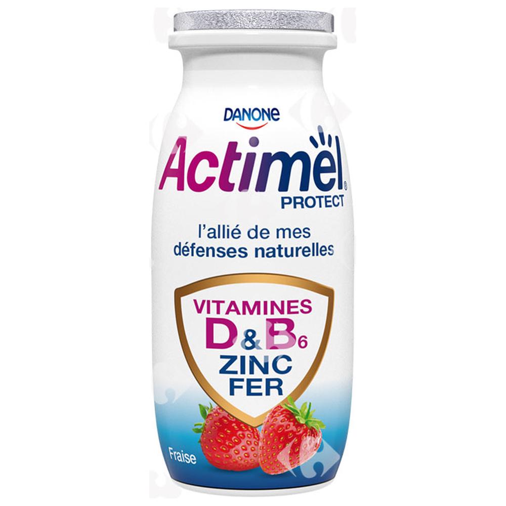 [673516] Yaourt à boire Fraise Protect Actimel 100g