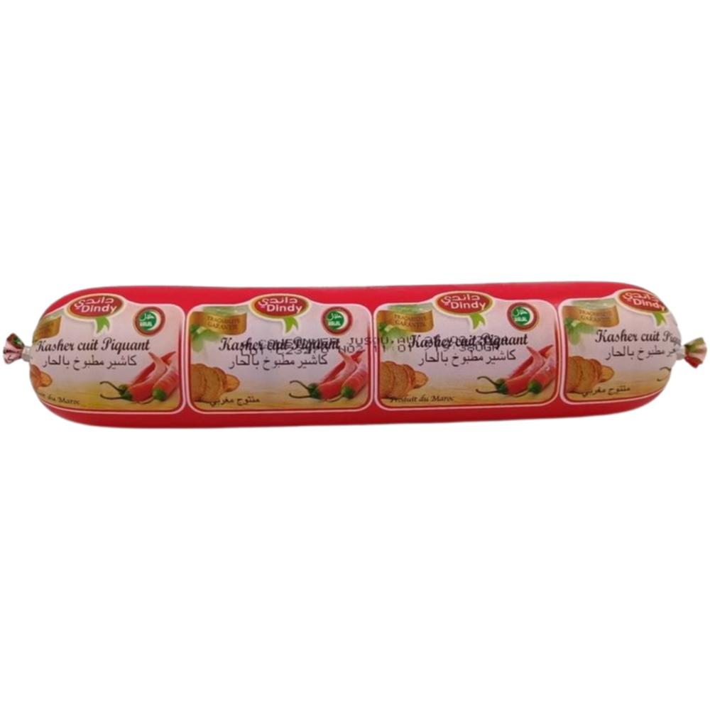[14974] Saucisson de Dinde Piquant - Charcuterie - Dindy 380g.