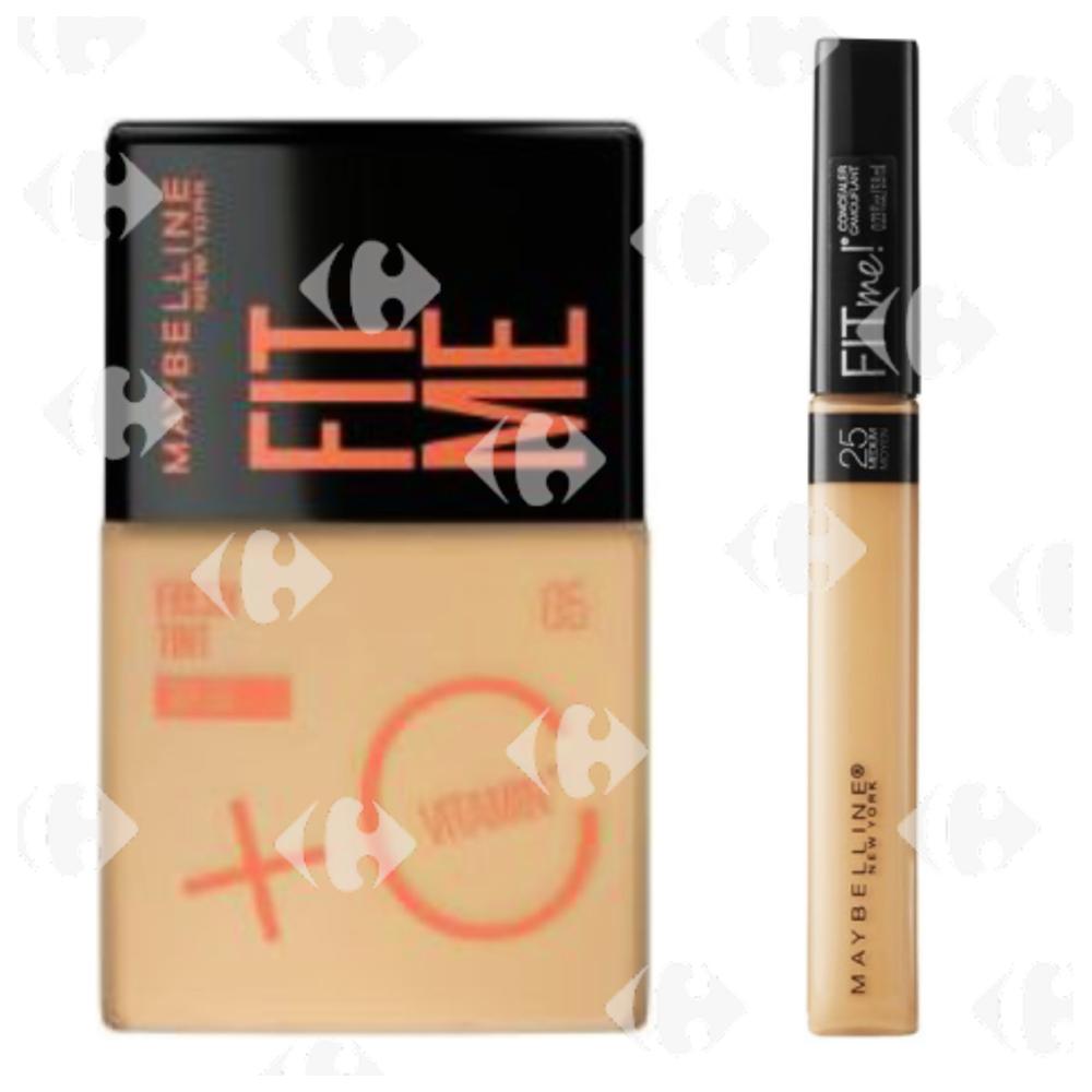 [627274] Pack Fond de Teint Tint 05 Fit Me + Anti-Cernes 25 Maybelline