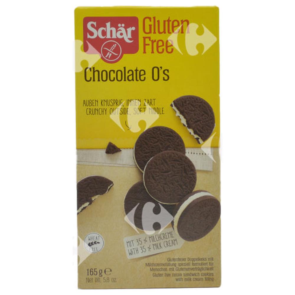 [653293] Biscuits Sandwich Fourré à la crème de lait O'S Sans Gluten Schar 165g