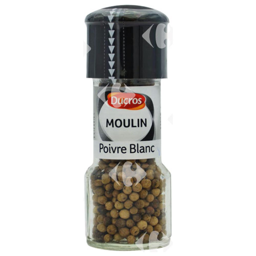 Poivre Blanc Moulu en Flacon Ducros 36g