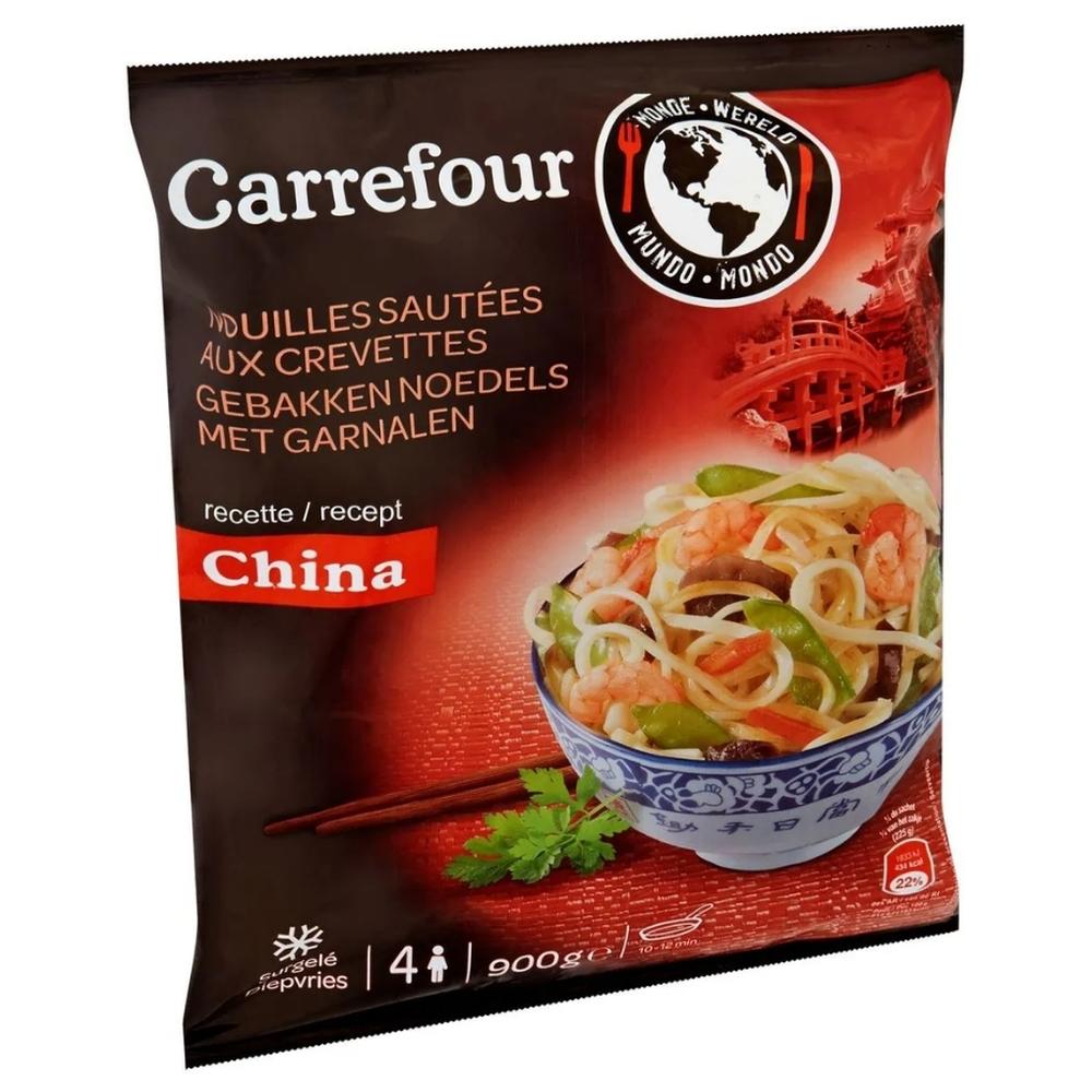 Nouilles Sautées aux Crevettes Carrefour 900g