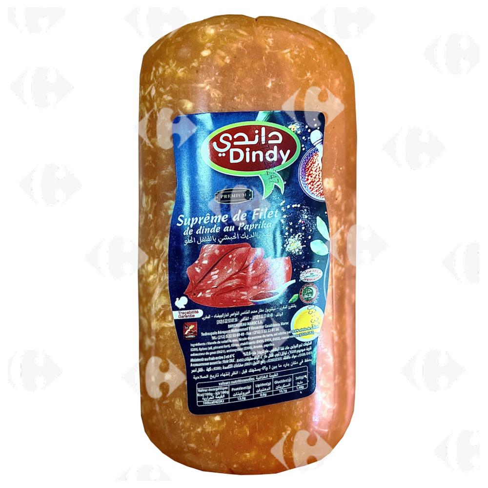 [665455] Filet de Suprême de Dinde au Paprika - Charcuterie - Dindy 100g