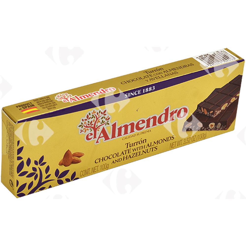 Turron Chocolat Amandes El Almendro 100g