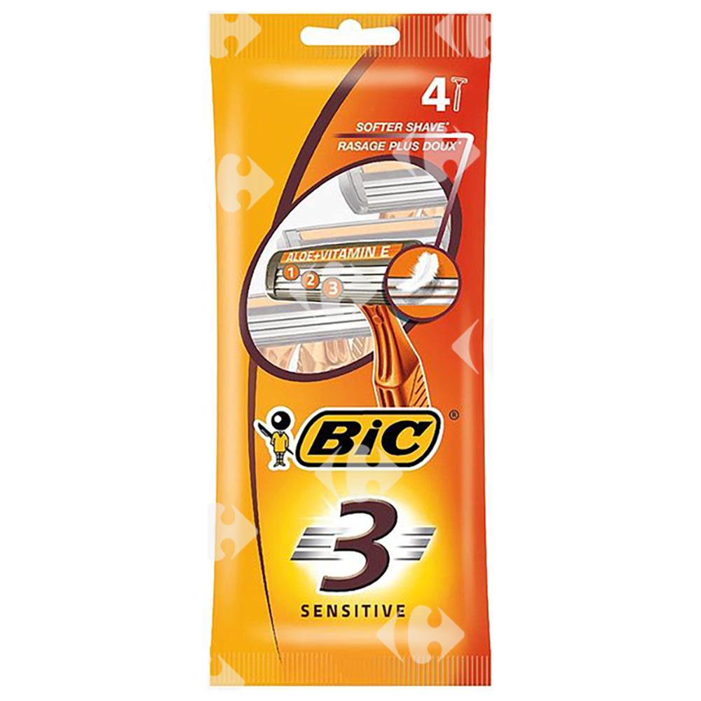 Rasoir Jetable Sensitive Bic 3 4 unités