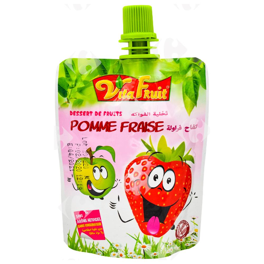 [616698] Dessert Pomme et Fraise Vitafruit 80g