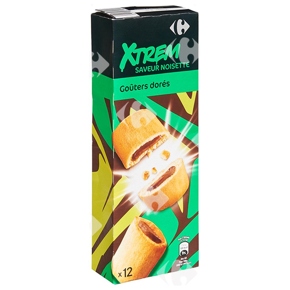 Biscuits X'Trem Goûters Dorés Saveur NoisettesCarrefour 225g