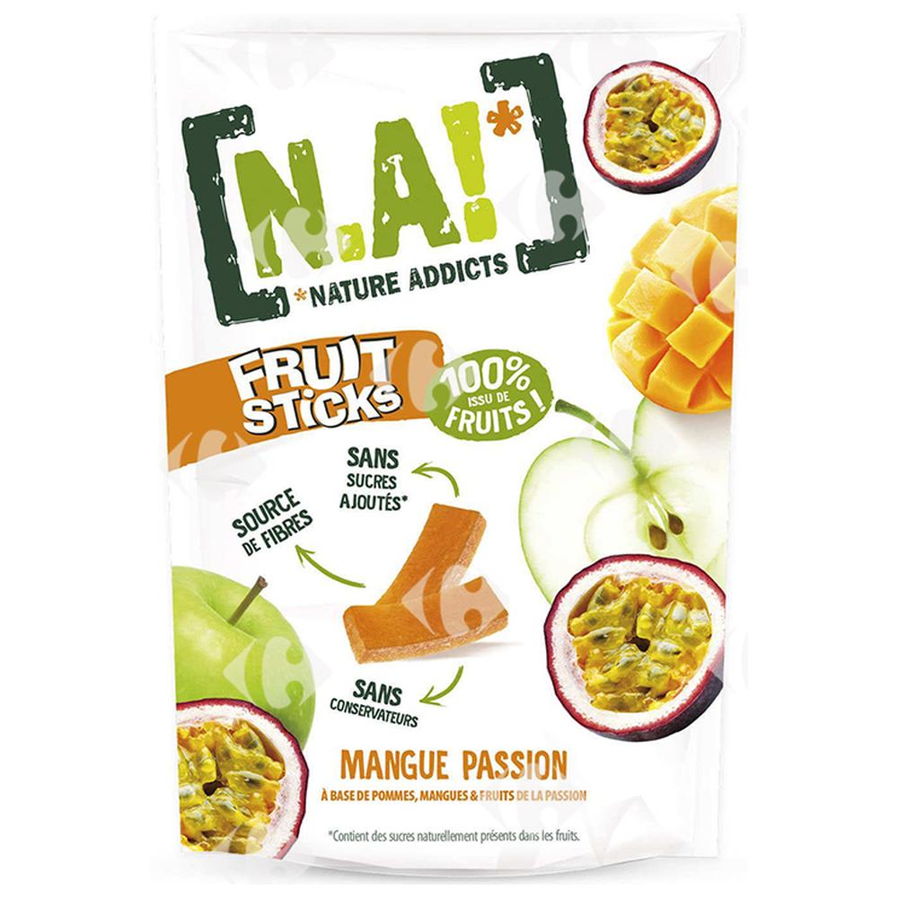 Gommes Fruit Sticks Mangue Passion Nature Addict 35g