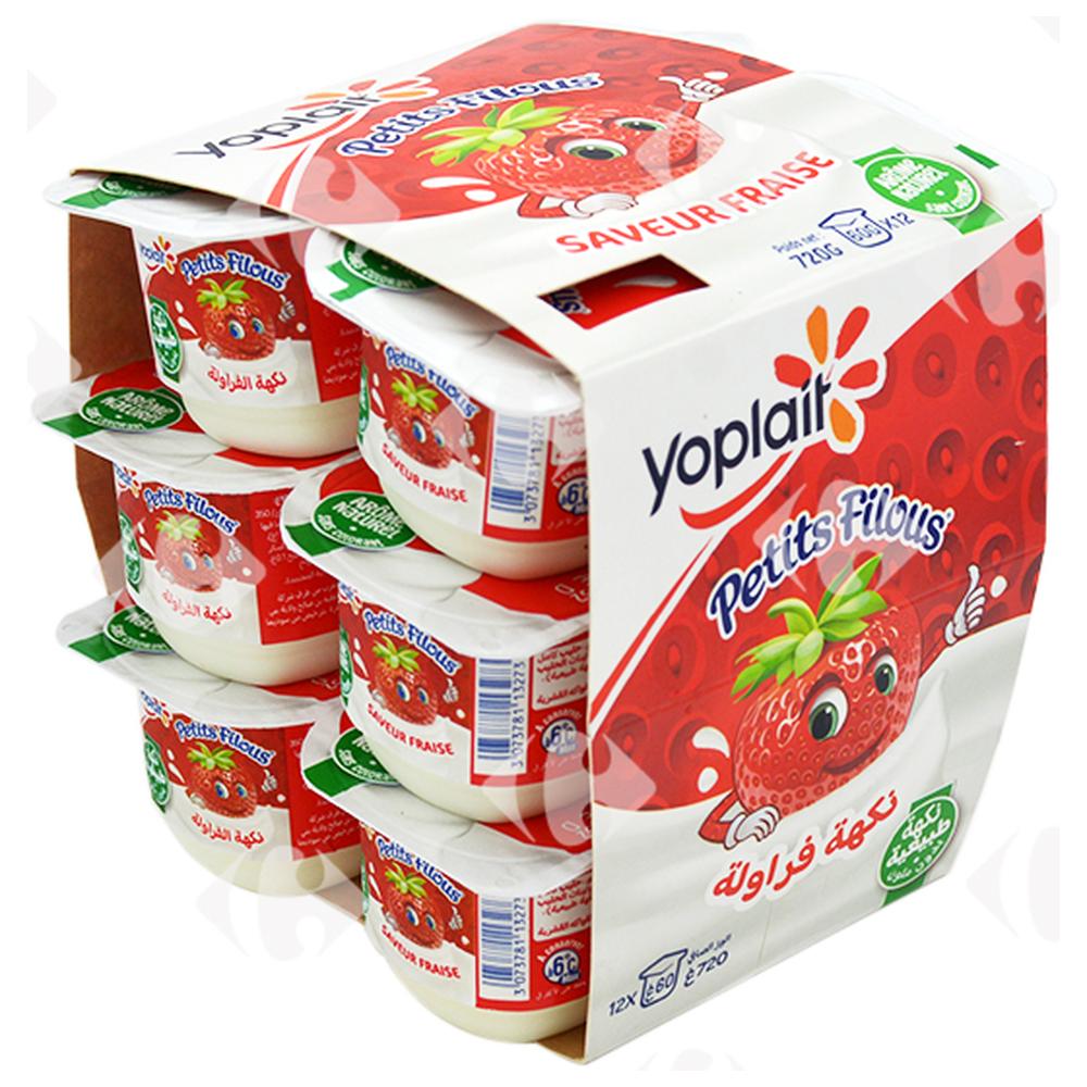 Pack Yaourt Fraise Petits Filous Yoplait 12x60g
