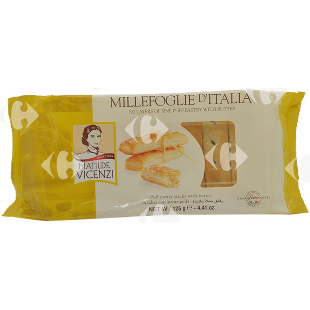 [656357] Biscuits Pâte Feuilletée au Beurre Matilde Vicenzi 125g