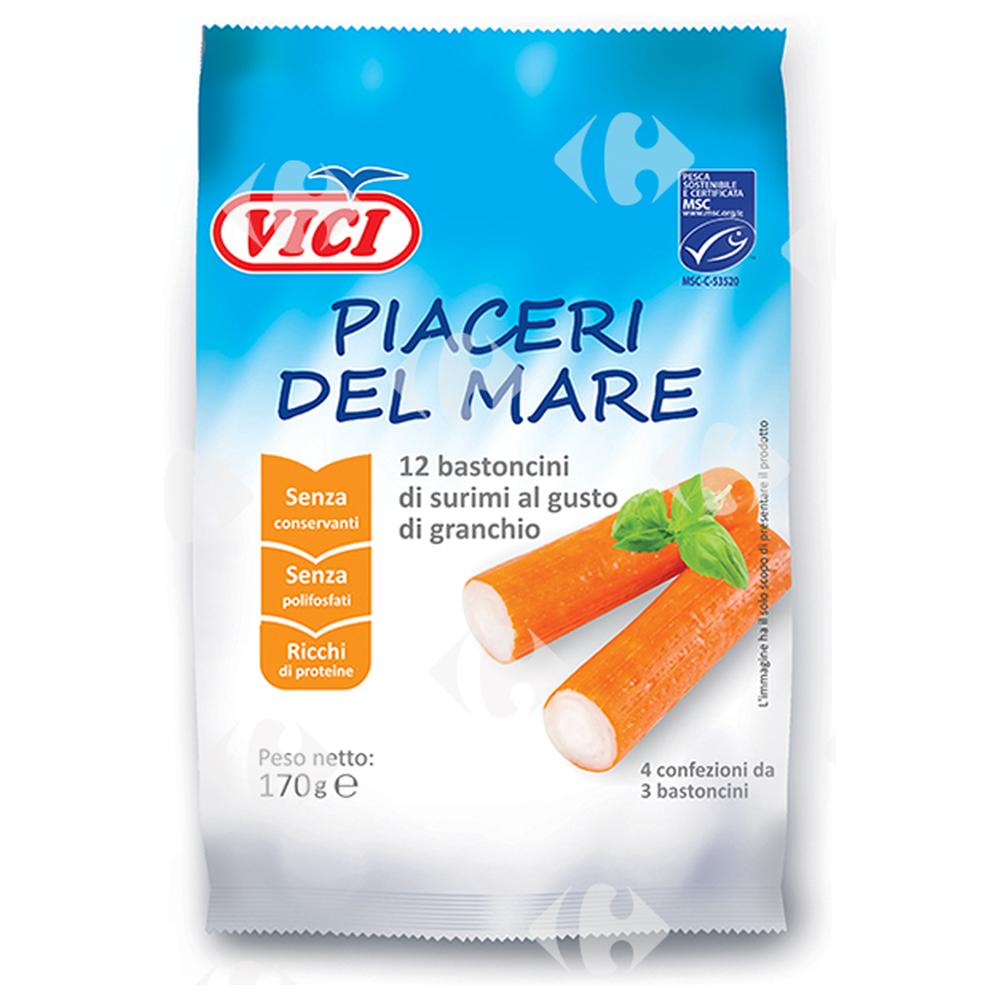 Bâtonnets de Surimi Saveur Crabe Vici 170g