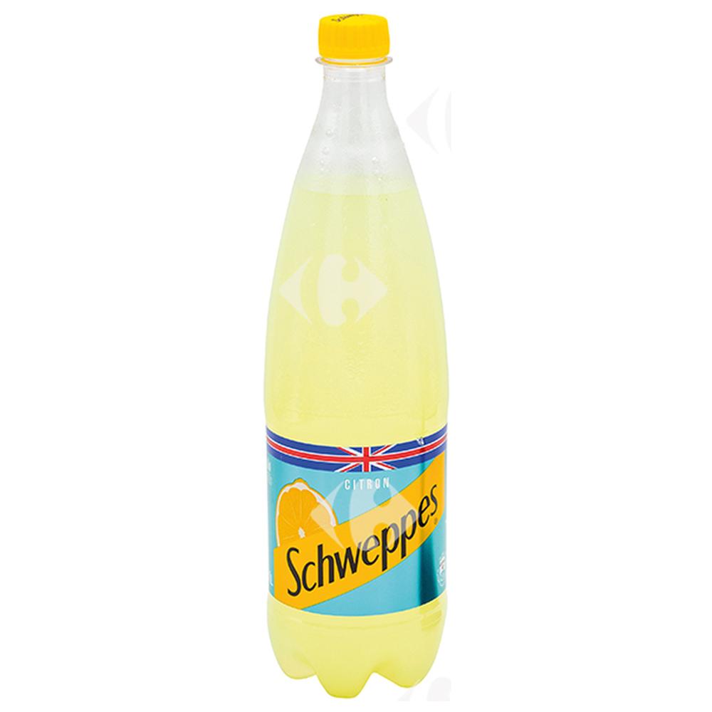 [340] Boisson gazeuse Schweppes citron bouteille 1L
