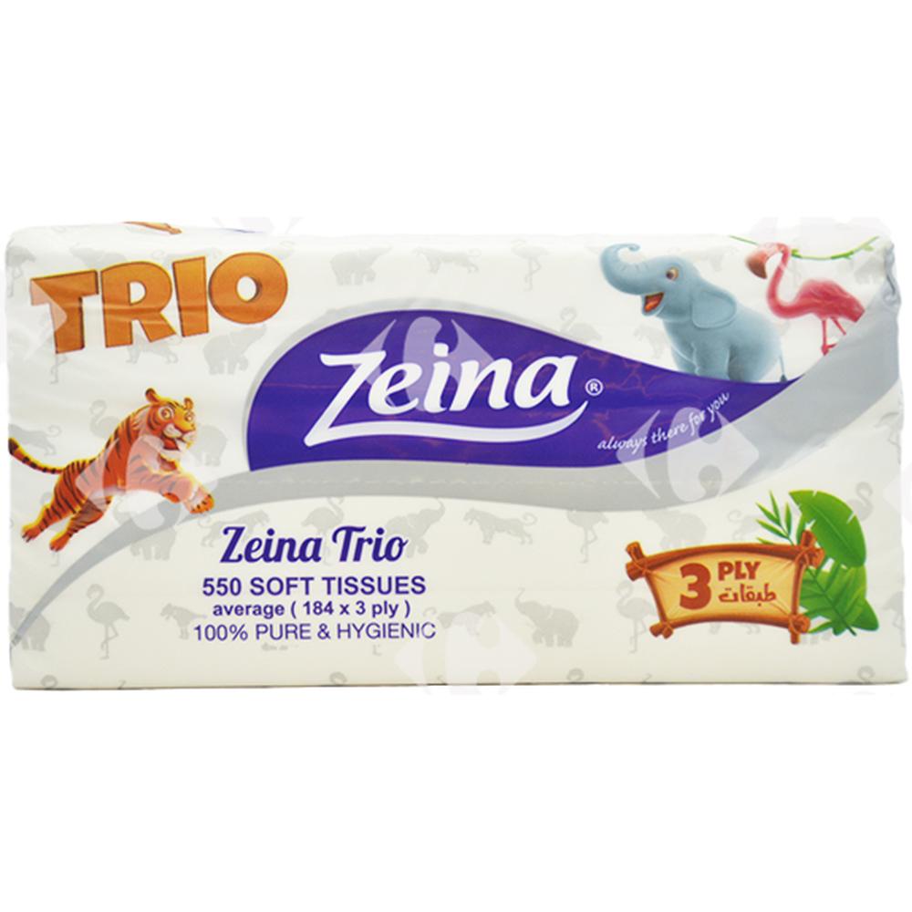 [658556] Boîte de Mouchoirs 3 Plis Trio Zeina 550 unités