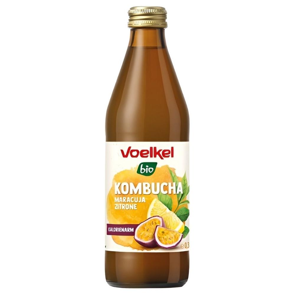 Kombucha Fruit De La Passion Citron Voelkel Bouteille 33CL
