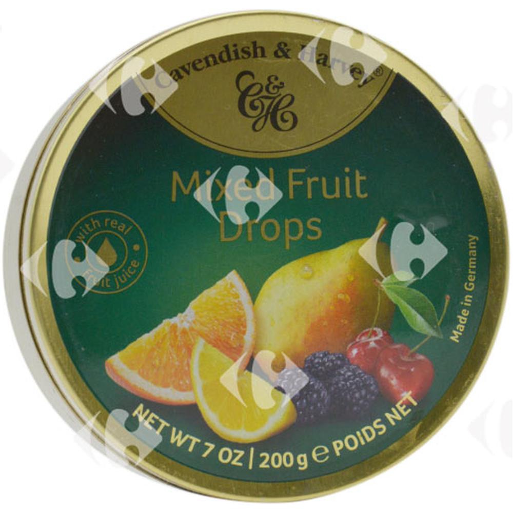 [436029] Bonbons Mixed Fruits Drops Cavendish & Harvey 200g