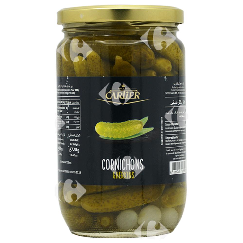 Cornichons au Vinaigre Extra Fins Cartier 720g