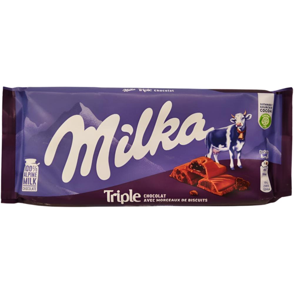 Tablette au Triple Chocolat Milka 90g