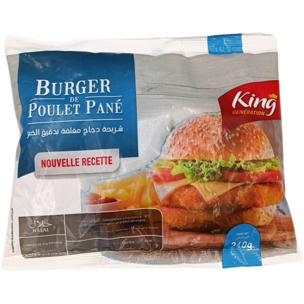[333443] Burger Poulet Pané King Génération 340g