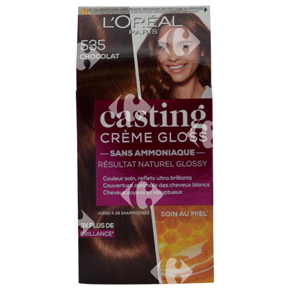 Coloration Crème Chocolat 535 sans Ammoniaque Casting