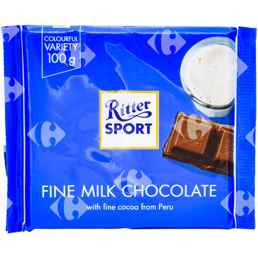 Tablette de Chocolat au Lait Ritter Sport 100g